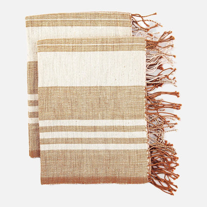 Sabana Beige Beach Hand Towels Set 2
