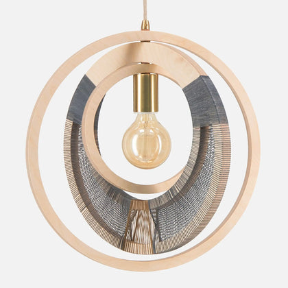 Woven Ring Globe Ceiling Light