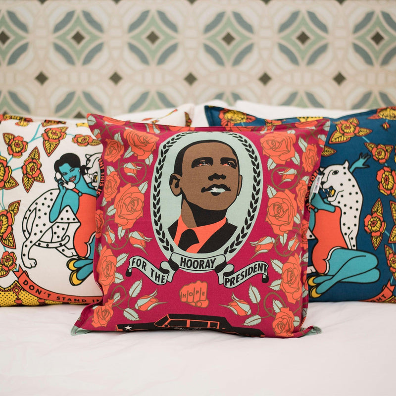 Decorative Red Obama Pillow - 54kibo