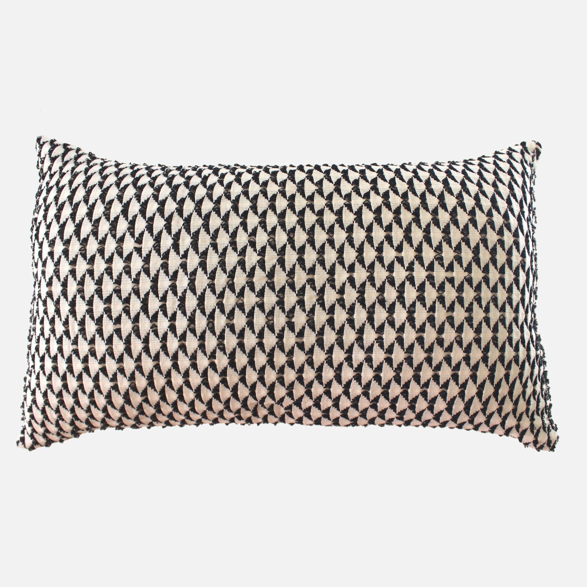 54kibo - African Lumbar Throw Pillow - Black and White Decor Pillows - Farmhouse Boho Throw Pillows - Sofa Pillow - Accent Pillows for Couch