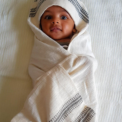 ETHIOPIAN INFANT HOODED TOWEL - 54kibo