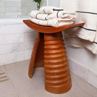 NATURAL WOOD SIDE TABLE - 54kibo