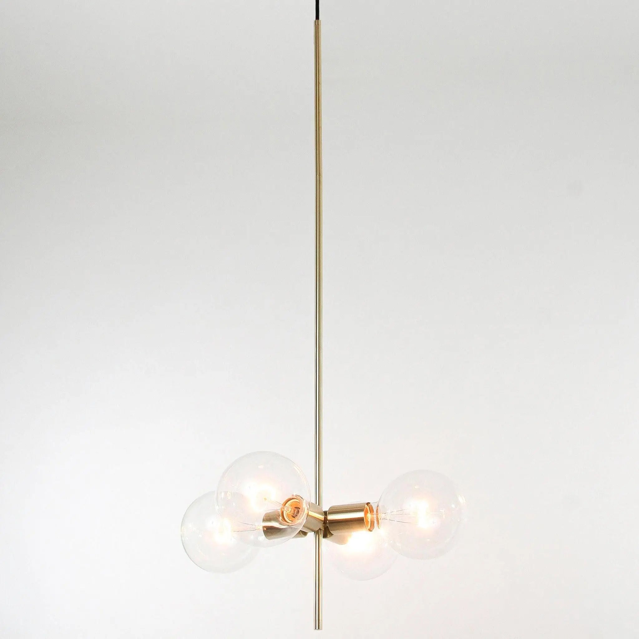 4 Globe Modern Linear Chandelier