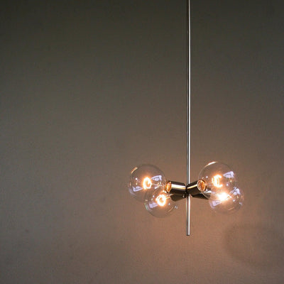 4 Globe Modern Linear Chandelier
