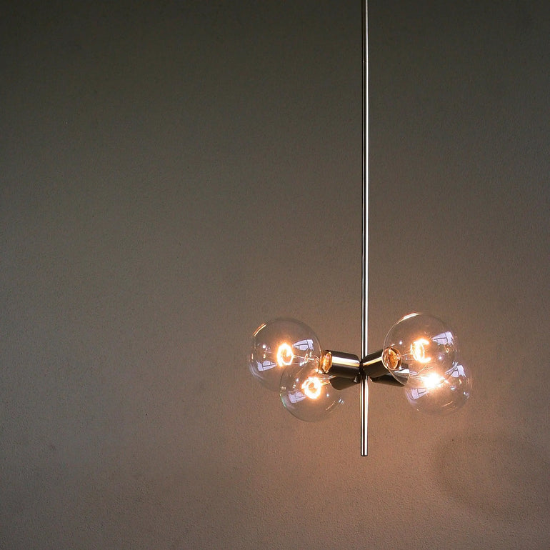 4 Globe Modern Linear Chandelier