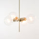 4 Globe Modern Linear Chandelier