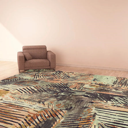 80 Knot Scrafitto Silk Commercial Area Rugs