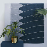 Blue and White Rug - Cotton