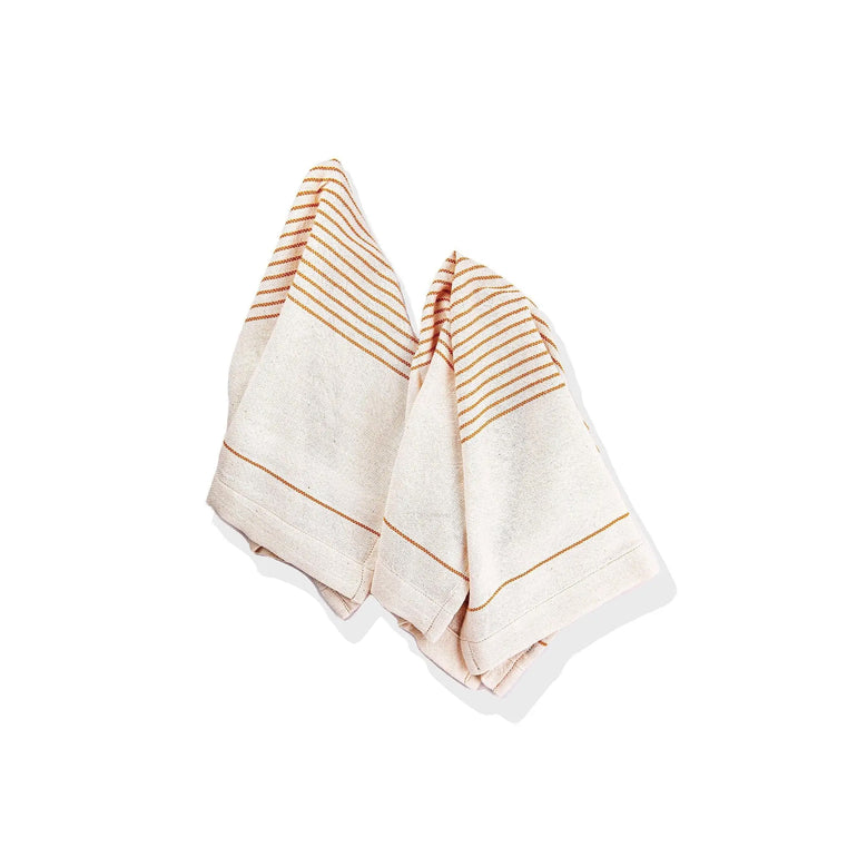 Abuna Yellow Tea Towels Set 2