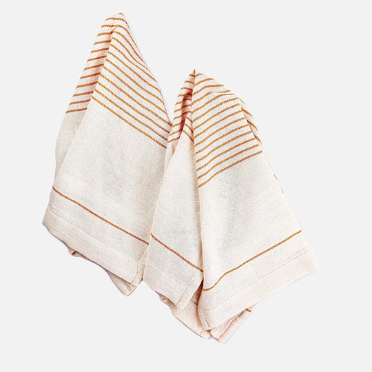 Abuna Yellow Tea Towels Set 2