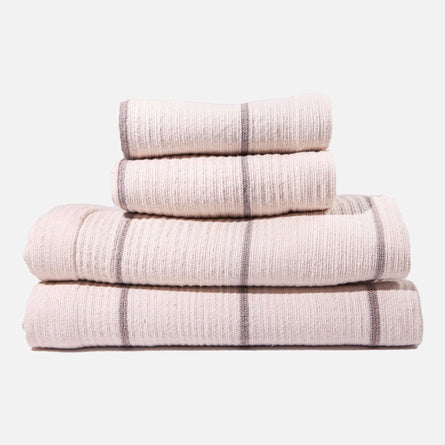 Addis Gray Waffle Weave Bath Towels Set 2