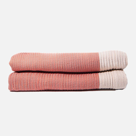 Addis Pink Bath Towels Set 2