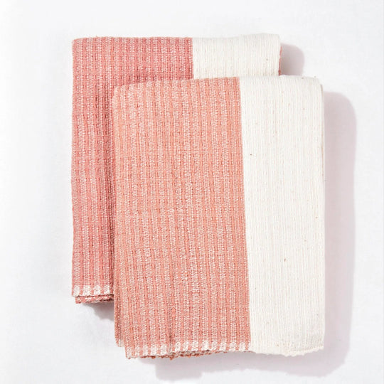 Addis Pink Hand Towels Set 2