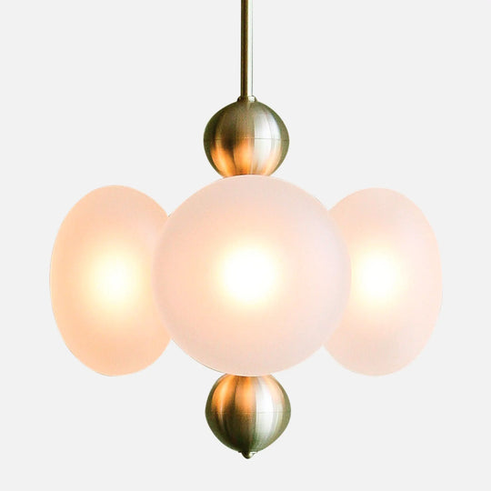 Allure 4 Cluster Glass Globe Pendant Light