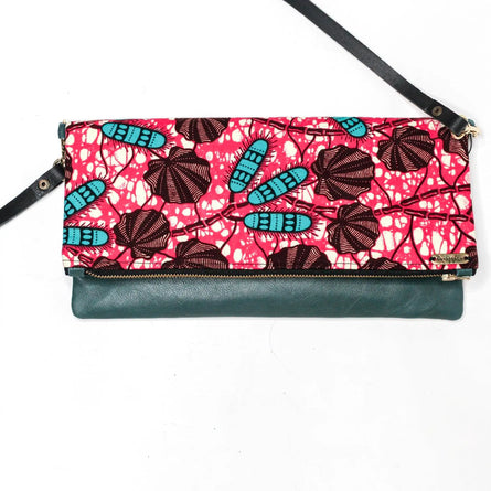 Ankara Clutch - Pink