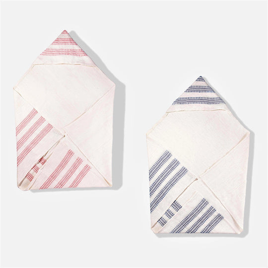 Baby Beach Towel Set 2 Gray Pink