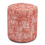 Batik Copper Pink Velvet Pouf Chairs