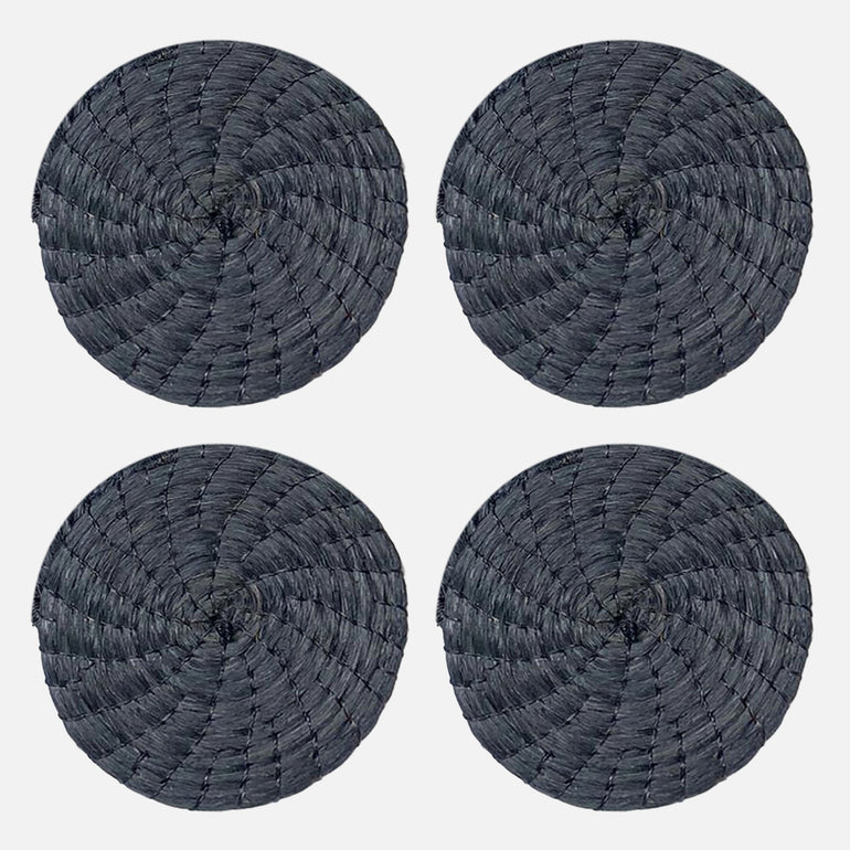 Black Coasters 4 Set