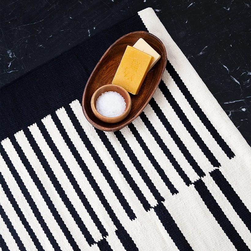 Black Bath Rug - Cotton