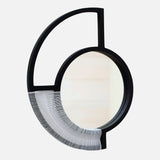 Black Wall Mirror - White Cord