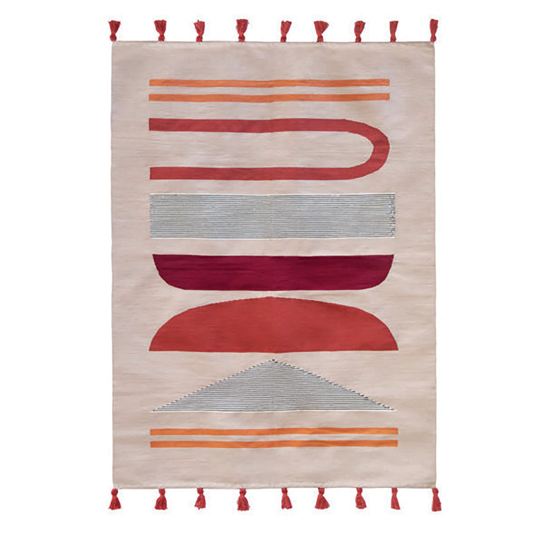Burnt Orange Rug - Cotton