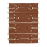 Rust Brown Rug - Wool
