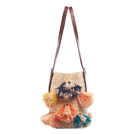 Colorful Handbags Rainbow Pom Pom