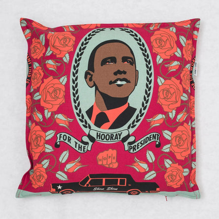 Decorative Red Obama Pillow