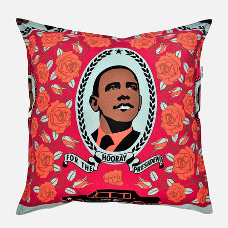 Decorative Red Obama Pillow