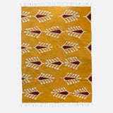Cypress Floral Rug - Wool Mustard