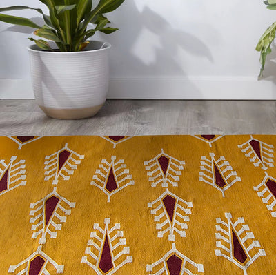 floral wool rug
