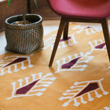 Cypress Floral Rug - Wool Mustard