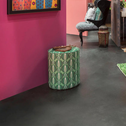 Leaf Copper Pink Floor Poufs
