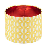 Geometric Yellow Drum Lamp Shade