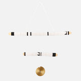 2 Stick Black Hanging Mobile Art