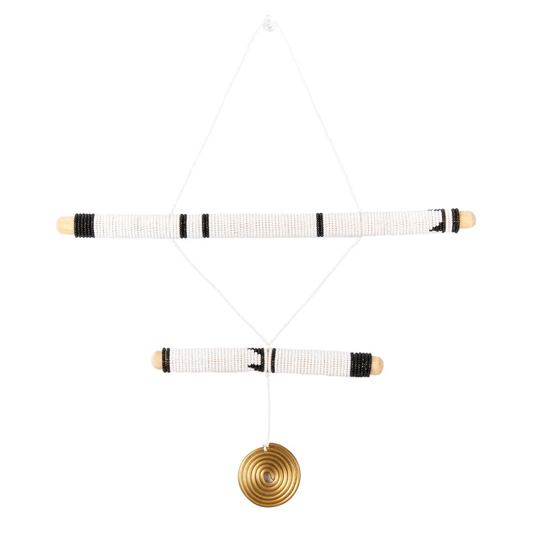 2 Stick Black Hanging Mobile Art