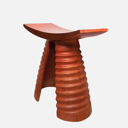 Labadi Natural Wood Stool