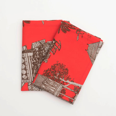 Landmark Coral Orange Placemats 2 Set