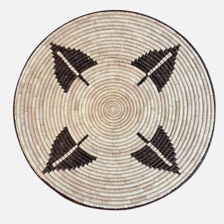 Large Wall Basket - Ndebele Brown