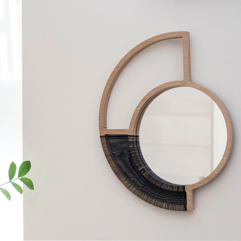 Big Mirror for Wall - Black Cord