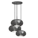 Lila Black Large Unique Chandelier