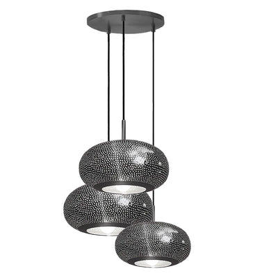 Lila Black Large Unique Chandelier