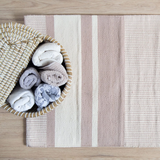 Beige Bath Mat - Cotton Washable