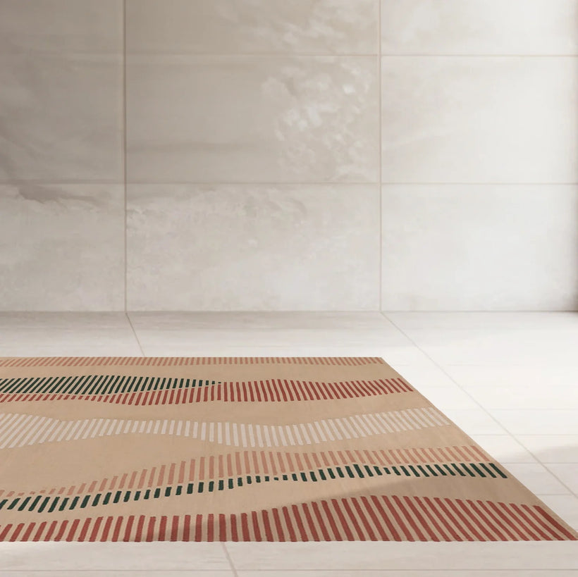 Modern Abstract Rug - Cotton
