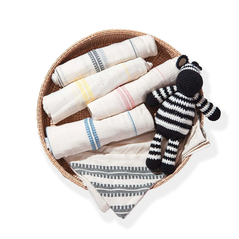 Muslin Blankets Baby Set 2 - Lali Gray Yellow