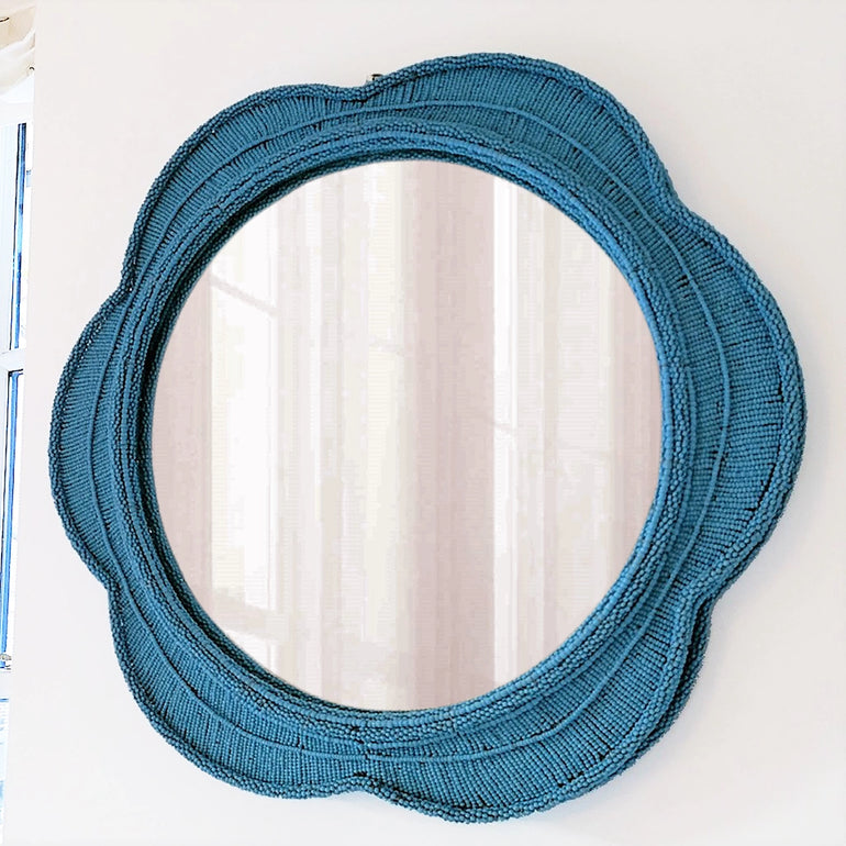 Decorative Wall Mirror - Turquoise Naka