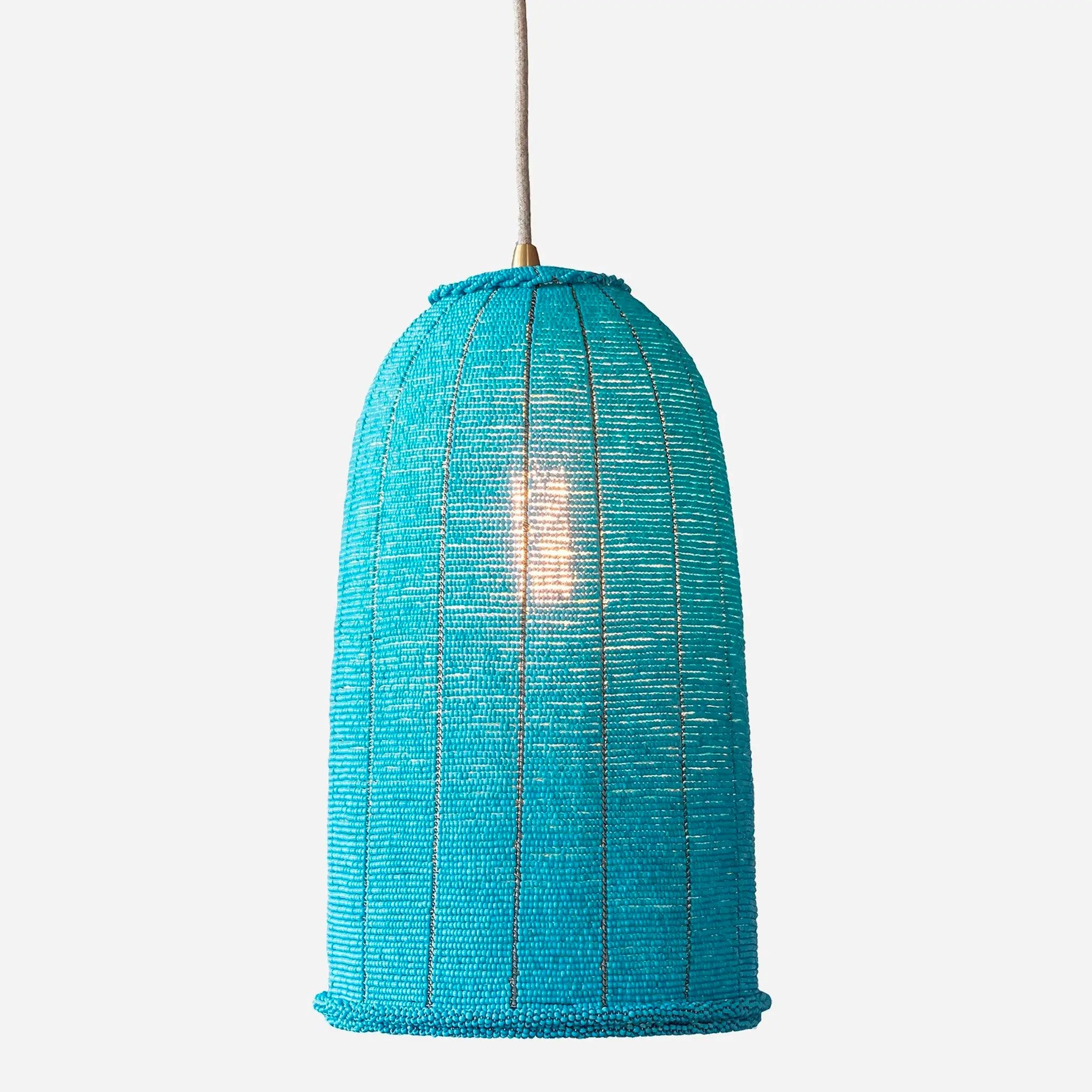Turquoise Pendant Light | Modern Aqua Fixture - 54kibo