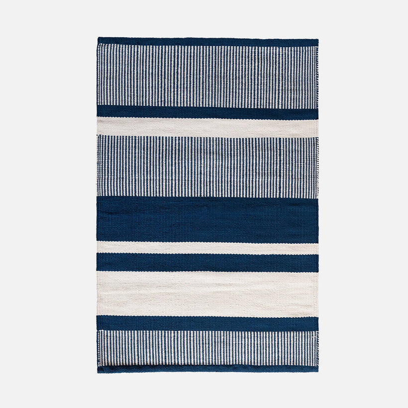 Navy Blue Bath Mat - Cotton