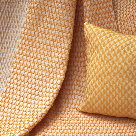 Nayali Yellow Throw Blanket