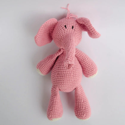 Ndlovu Pink Hand Crochet Elephant Toy